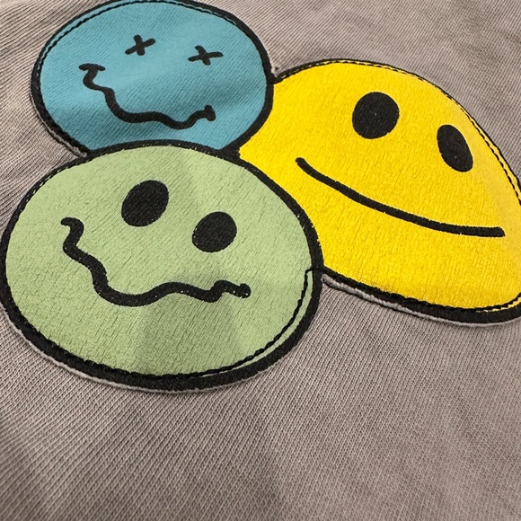 Designer From Denny’s!  Little Mish Gray Kids Matching Set with Smiley Faces - Picture 13 of 15